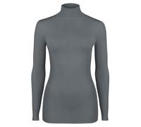 nurdie Longsleeve mit Kaschmir Damen hellgrau, 40-42