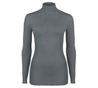nurdie Longsleeve mit Kaschmir Damen hellgrau, 48-50
