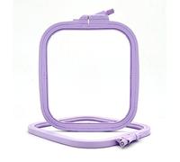 Nurge Quadratischer Stickrahmen aus Kunststoff, für Kreuzstich, Stickrahmen, Stanznadel, DIY, Basteln, Nähen, ABS-Kunststoff, Lila