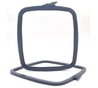 Nurge Quadratischer Stickrahmen aus Kunststoff, groß, Anthrazit (Nr. 4), Kreuzstichrahmen, Stanznadelrahmen, DIY Handwerk Nähen, ABS-Kunststoff-Stickrahmen