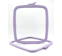 Nurge Quadratischer Stickrahmen aus Kunststoff, Lila (Nr. 4), Kreuzstichrahmen, Stanznadelrahmen, DIY Handwerk Nähen, ABS-Kunststoff-Stickrahmen