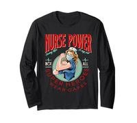 Nurse Power Saving Life is My Job Not All Heroes Wear Capes Langarmshirt