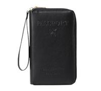 Nuyhgtr Passport Holder, PU Leather Cover, Multiple Card Slot Design, Portable Waterproof Wallet, Secure Document Organizer for Men, Women, Ticket Storage, Travel Companion Use, 7.48x4.33x0.98 inches