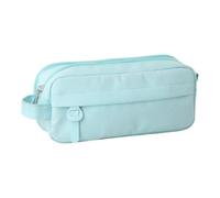 Nuytghr Pencil Case, Double Layer Pen Storage Bag, Easy Grip Handle Organizer, Large Capacity Pencil Pouch, School Supplies for Boys and Girls, Stationery Carrier, 8.27x3.54x2.36 Inches