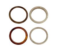 Nuytghr Resin Bangles, Female Bracelets, Punk Wristband, Geometric Jewelry, Four Piece Set, Lightweight Accessory, Travel Gift, Workplace Look, for Daily Wear, Date Style, Holiday Outfit, Chic Design