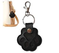 Nuytghr Schlüsselanhänger mit Katzenhaar, Schlüsselanhänger zum Sammeln von Katzen- und Hundehaaren, Schmuckanhänger, Aufbewahrung mit -Design, für Handytasche, Damen, Mädchen, Herren, Schwarz