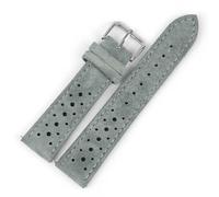 NUZIXINXW Uhrenarmband aus Wildleder, 18 mm, 19 mm, 20 mm, 21 mm, 22 mm, 24 mm, Uhrenarmband mit Schnellverschluss, Uhrenzubehör, grau, 21 mm