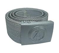 NVA Gürtel Original - Robuste Koppel in Grau aus Beständen der Nationalen Volksarmee & echter Riemen aus strapazierfähigem Gewebe - Authentisches Sammlerstück für Herren