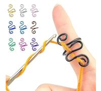 NVOQILIN 10/14/15 Stück Häkelringe Verstellbare Häkelspannringe Offene Häkelspannringe Strickzubehör