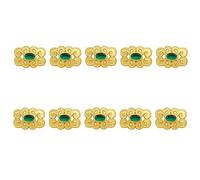 NVOQILIN 10 Stück hochglänzende Knöpfe aus Metalllegierung, für Kleidung, Kostüme, Jacken, Kleider, Mäntel, Näharbeiten