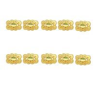 NVOQILIN 10 Stück hochglänzende Knöpfe aus Metalllegierung, für Kleidung, Kostüme, Jacken, Kleider, Mäntel, Näharbeiten