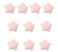 NVOQILIN 10 Stück Stern-Plüsch-Stern-Applikationen zum Aufnähen, dekorativ für Haarnadeln, Handyhüllen, Schuhe, Dekorationen