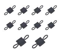 NVOQILIN 10 Stück taktische Bindungshalter, taktische Ausrüstungshalter, Clip, elastische Bindungsbandschnalle, Molles Gurtbänder