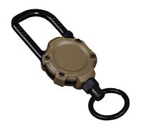 NVOQILIN 70 cm multifunktionale Rolle, einziehbarer Schlüsselanhänger, Tasche, Ausweishalter, Schlüsselanhänger, Nylonseil, Teleskop-Schlüsselanhänger, Schnellverschluss, einziehbarer