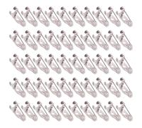 NVOQILIN Broschennadeln mit optionaler Größe, sicherer Verschluss auf der Rückseite, für Bastelbroschen und Schmuckprojekte, 50 Stück