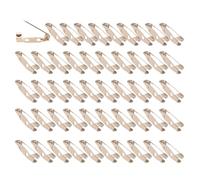 NVOQILIN Broschennadeln mit optionaler Größe, sicherer Verschluss auf der Rückseite, für Bastelbroschen und Schmuckprojekte, 50 Stück