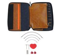 NVOQILIN Bunte Rundstricknadel aus Holz, abnehmbar, austauschbares Set für Bastelprojekte