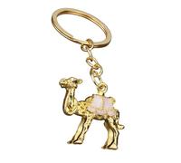 NVOQILIN Ideales Geschenk Kamel-Figur Schlüsselanhänger, stabiler Metall-Taschen-Anhänger für Freunde, Familie und alltägliche Mode-Statements, künstlerische Kamele, Schlüsselanhänger, Metall als