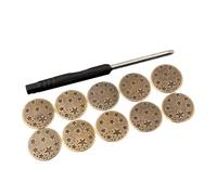 NVOQILIN Jeansknöpfe aus Metall, 17 mm, Hosenbund, Ersatzknöpfe ohne Nähen, für Jeans und Hosen, 10 Stück