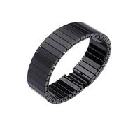 NVYRFS 14 mm, 16 mm, 18 mm, 20 mm, 22 mm, elastisches Stretch-Uhrenarmband, Metall-Edelstahl-Uhrenarmband, elastisches, einziehbares Uhrenarmband, Unisex-Uhrenarmband(Black,14mm S)