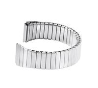 NVYRFS 18mm Metall Elastisches Uhrenarmband Stretch-Erweiterung Edelstahl Uhrenarmband Männer Frauen Universa Armband Uhrenzubehör(S-136mm)
