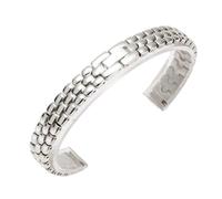 NVYRFS 6mm 8mm 10mm 12mm 14mm 16mm 18mm Edelstahl Uhrenarmband Keramikarmband Damen Roségold Mesh Gürtel Armband(E,12mm)