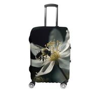 NWTRJ Bee Falls on Flower Reisegepäckabdeckung, elastisch, waschbar, staubdicht, kratzfest, Koffer-Schutz, passend für 48,3 - 81,3 cm Gepäck, L