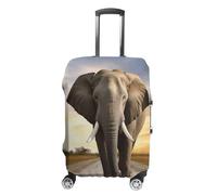 NWTRJ Elephant Walking Travel Luggage Cover Elastic Washable Suitcase Cover Dustproof Anti-Scratch Suitcase Protector Fits 19-32 Inch Luggage, Stil:, M