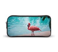 NWTRJ Federmäppchen mit großem Fassungsvermögen, Flamingo- und Schwimmbad-Stifttasche, niedlicher Reißverschluss, Kosmetiktasche, Aufbewahrungstasche für Damen und Herren, Stil:, 22*12*5cm