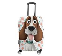 NWTRJ Funny Dog Travel Luggage Cover Elastic Washable Suitcase Cover Dustproof Anti-Scratch Suitcase Protector Fits 19-32 Inch Luggage, M