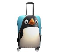 NWTRJ Funny Penguin Travel Luggage Cover Elastic Washable Suitcase Cover Dustproof Anti-Scratch Suitcase Protector Fits 19-32 Inch Luggage, Stil:, M