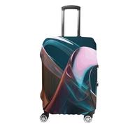 NWTRJ Translucent Sculpture Travel Luggage Cover Elastic Washable Suitcase Cover Dustproof Anti-Scratch Suitcase Protector Fits 19-32 Inch Luggage, M