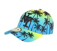 NY Baseballkappe, Blau und Gelb, Fashion Tropical Sunrise Baseball - Einheitsgröße - Blau