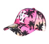 NY Cap Rosa und Weiß Tropical Palmen Sunset Baseball - Unisex, Rosa, Einheitsgröße