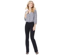 NYDJ Damen Petite Barbara Bootcut Flare & Slimming Fit Pants Jeans, schwarz, 42 Zierlich
