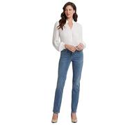 NYDJ Damen Petite Size Marilyn Straight Leg Jeans, Heyburn Wash (Premium Denim), 34