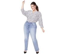 NYDJ Damen Plus Size Marilyn Straight Leg Jeans, Biscayne, 46