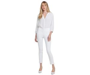 NYDJ Damen Skinny-knöcheljeans Zum Hineinschlüpfen mit Seitenschlitz Jeans, Optic White, 28