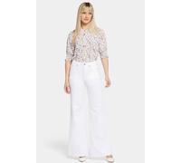 NYDJ Mia Palazzo Jean Optic White Größe: 42 | Ausgestellte Hosen Outlet | Damen | Weiß