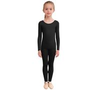 Nyeemya Kinder Mädchen Thermo Unterwäsche Set Langarm Unterhemd Rundhals Oberteil Elastisch Strumpfhose Leggings 2tlg Thermoset Winterunterwäsche Tanzen B Schwarz 92-98