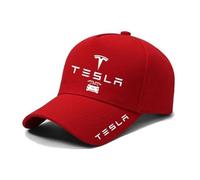 NYFDUAH Auto Kappe für Tesla Modelo 3/S/X/Y Baseballkappe Basecap Mütze Basecap Herren Kappe Verstellbar mit Auto Logo Baseball Cap,C