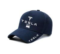 NYFDUAH Auto Kappe für Tesla Modelo 3/S/X/Y Baseballkappe Basecap Mütze Basecap Herren Kappe Verstellbar mit Auto Logo Baseball Cap,F