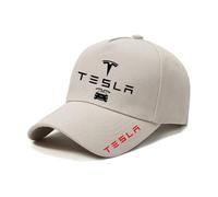 NYFDUAH Auto Kappe für Tesla Modelo 3/S/X/Y Baseballkappe Basecap Mütze Basecap Herren Kappe Verstellbar mit Auto Logo Baseball Cap,G