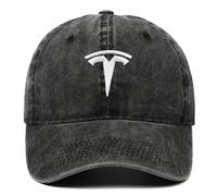 NYFDUAH Auto Kappe für Tesla Modelo 3/S/X/Y Baseballkappe Basecap Mütze Basecap Herren Kappe Verstellbar mit Auto Logo Baseball Cap,B