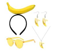 NYGGTYK 1 Stirnband, 1 Paar Ohrringe, 1 Halskette Und 1 Paar Gläser, Schmuckstyling -Styling, Lustiger Schmuck, Partyschmuck