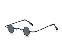 NYGGTYK 1 Stück Kleine Rahmenbrille, Retro-Sonnenbrille, Damenbrille, Runde Rahmenbrille, Metallbrille, Hip-Hop-Sonnenbrille, Modische Sonnenbrille, Geeignet Für Geburtstage, Partys, Cosplay