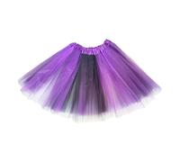 NYGGTYK 1 Stück Schwarz-Lila Tutu Für Erwachsene, Elegantes Tüll-Design, Tüllrock, Ballettkostüm, Schwarzes Schwanenkostüm, Damenkleid, Geeignet Für Balletttänzer