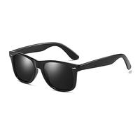 NYKKOL Hochwertige UV400 CAT 3 CE Nerd Sonnenbrille Retro Vintage Unisex Brille mit Federscharnier für Herren und Damen (schwarz)
