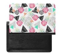 NYKVTG Reisepasshülle Ananas Rosa Reisepass Schutzhülle Geldbörsen Für Kreditkarten Ausweis Reisedokumente