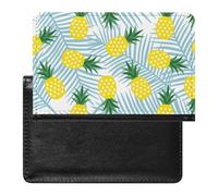 NYKVTG Reisepasshülle Gelbe Ananas Reisepass Schutzhülle Geldbörsen Für Kreditkarten Ausweis Reisedokumente